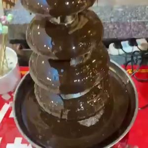 เครื่องทำน้ำพุฟองดูว 5ชั้น เครื่องทำช็อคโกแลตฟองดู DIY น้ำตกช็อกโกแลต