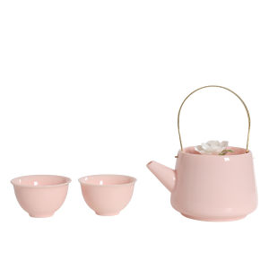 ns light luxury ladies pinching flower tea set teapot tea cup set home lid bowl brewing teapot kung fu tea set i