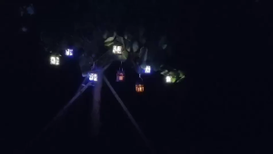 MLADEN Lampu Raya Solar Palace Lantern Outdoor Solar Lights Hanging Light Garden Lamp LED Lawn Lamp Camping 花园灯