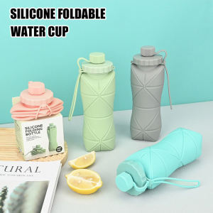 ⚡PH deliveryIn stock⚡Silicone retractable foldable water cup large capacity portable outdoor sports water bottle travel cup【High Quality Mugs】