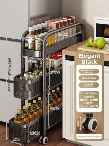 youqin | Narrow Space Storage Organizer Pull-out Cabinet