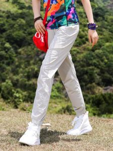 Quick-drying UV Protection Summer Lightweight Elastic High-waisted Tapered Sport Pants