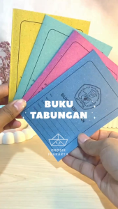 3PCS Buku Tabungan Catatan Menabung Jual Catetan Uang Save Money Sekolahan Perlengkapan Anak Sekolah Saving Book Arisan Spp Murid SD SMP SMA TK Finansial Warna Random Siswa Siswi Peralatan Kas Bon Keuangan Murah Termurah Grosir Prakaya Malang