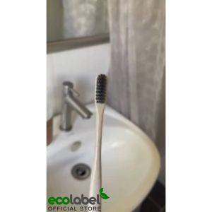 Eco-Friendly Wheat Straw Toothbrush 1pc BPA-free nylon bristles