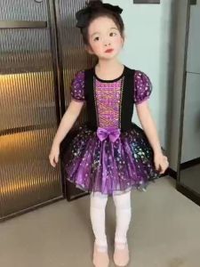 hiCosplaydy Kids Halloween Princess Costume Dress Cosplay Dress Romper Ballet Performance Dress