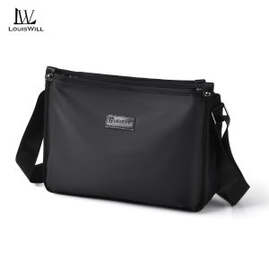 LouisWill Men Bag Fashion Shoulder Bag Cross Body Bag Casual Handbag Multiple Pocket Design Large Capacity Waterproof Lightweight Casual Sport Street Bag