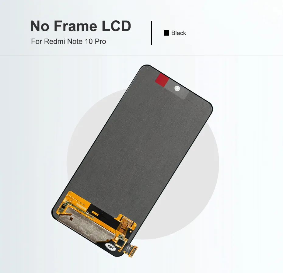 6.67" LCD Display + Touch Screen Replacement For Xiaomi Redmi Note 10 Pro (4G) M2101K6G - Black