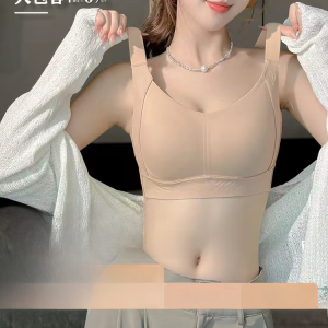 Intimates Womens Big Chest Small Full Cup Thin Adjustable Breast Holding Push-up Traceless plus Size Brand Bra