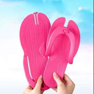 Travel Flip-Flop for Women and Men Detachable Portable Slippers Soft Lightweight Non-Slip Bath Business Trip Beach Shower Shoes Swimming Sandals