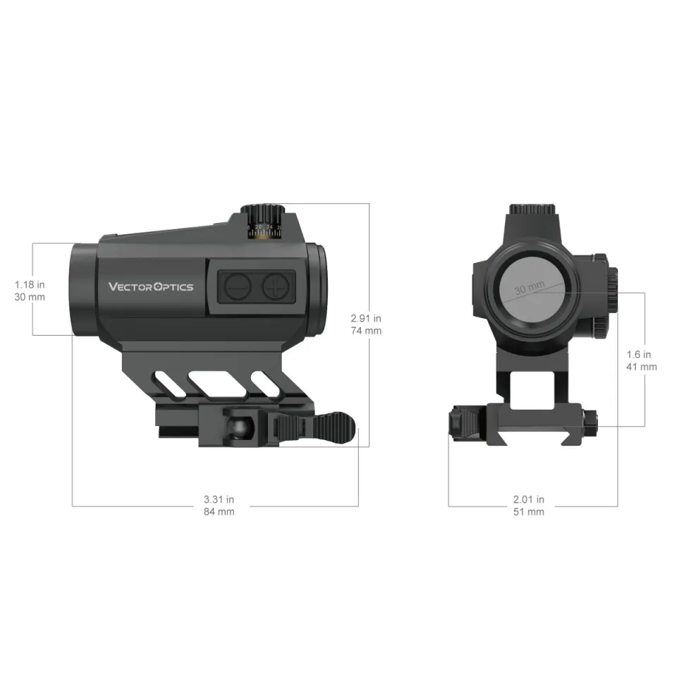 vector optics スクラッパー1x25 ライザーマウント　2点セット vector optics スクラッパー1x25 ライザーマウント 2点セット