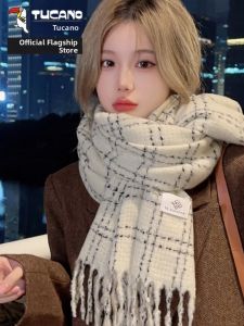 TUCANO | Beige Check Elegant New Autumn Winter Fashionable Warm Ladies Scarf