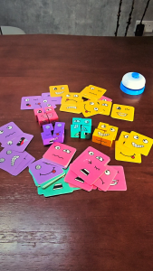 OSSDE 89 PCS Set Wooden Face Changing Magic Cube Game Magic Cube Expressions Matching Puzzle
