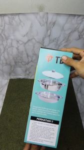 Panci Kukus Serbaguna 28cm Susun 2 Stainlees Steel Steamer Pan/ Panci Kukus Serbaguna 2 Susun