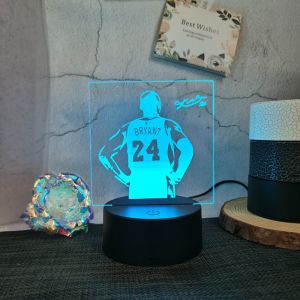 Hot Toys | Basketball Player Kobe LED Night Light Touch Control 7 Colour Changes Great Birthday Gift for Sports Lover