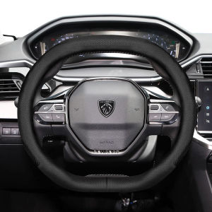 Suitable for Peugeot Ultra-Thin Breathable Leather Steering Wheel Cover Suitable for 206 208 3008 308 207 307 2008 508 5008 407 107 Partner Rifter Tepee 106 306 Boxer Expert 205 Rcz 2019 408