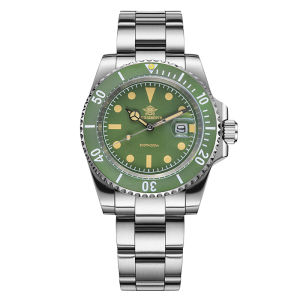 ADDIESDIVE 41mm Mens Quartz Watch Mineral Glass 200m Water Resistance Luminous Hands/Markers Japanese Movement Business Style