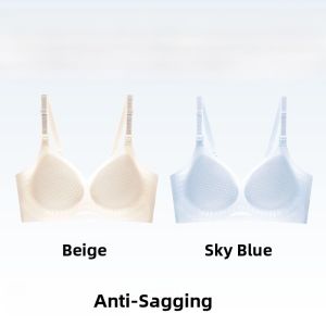 Miiow | Maternity Nursing Underwear Womens Soft Support Breathable Small Chest Seamless Summer New Style Wireless Gathered Bra