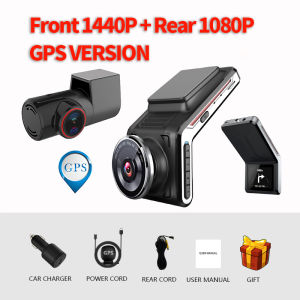 Sameuo Car Dvr Front and Rear UHD2160P Video Recorder 24H Parking Auto WiFi 2 Cam Night Vision Car Black Box Camera Dashcam