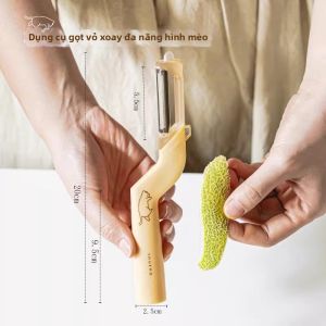 SHUEHO | Dụng Cụ Gọt và Nạo Đa Năng cho Trái Cây và Rau Củ