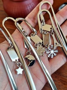 Metal Bookmarks Customizable Logo Engraving Alloy Creative Gifts Graduation Memorials for Teachers Students Meetings