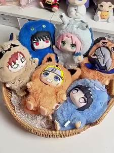 Bandai | EAKI Naruto Shippuden Party Series Blind Box Original Plush Figure Ornament Uzumaki Stuffed Shippuden Naruto Toy Collection Gift