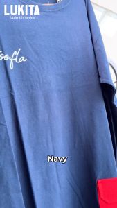 𝐇𝐎𝐎𝐅𝐋𝐀 𝐊𝐈𝐃𝐒 - Kaos Couple Family Lukita Sarimbit Series Navy