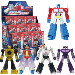 Transformation Blind box Optimus Prime Action Figure Megatron Starscream Shockwave Bumblebee Autobots Anime Model Kids Toy Gifts