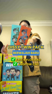 (Bundle of 2) AIK CHEONG White Coffee Free 1 Nylon Foldeable Bag Random Color