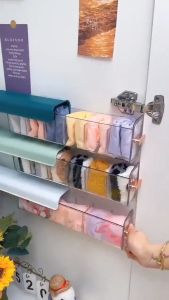 Wall Mounted Storage Box Underwear Panties Socks Closet Bedroom Storage Box Kitchen seasoning box