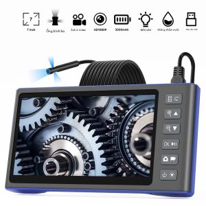 Camera Nội Soi 7 Inch IPS HD1080P Cắm USB Đơn/kép/ba Ống Kính 5MP Tự Động Lấy Nét Dùng Để Kiểm Tra Và Chụp Ảnh Ô Tô