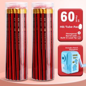 XUEDELE | Practice Writing & Drawing Hexagonal Red Pencil with Eraser