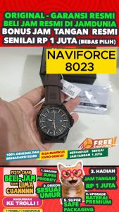 JAM TANGAN NAVIFORCE ORIGINAL - NAVIFORCE 8023 - MEN LA - KULIT - Hitam - Jamdunia / Jam dunia JD18 # JAM TANGAN NAVIFORCE PRIA JAM NAVIFORCE PRIA + JAM NAVIFORCE 8023 BK10 NAVYFORCE ORIGINAL 8023 S003