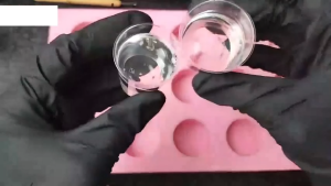 15 Cavity Round Pink Soap Mold Silicone Loaf Mold for Craft Chocolate Cake DIY Handmade Soap
