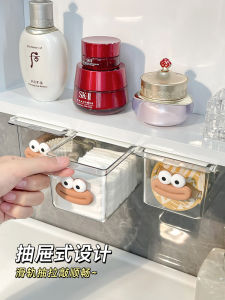 Transparent Bathroom Storage Box Drawer Style Organizer for Cotton Swabs And Small Samples Pull out Shelf for Medicine Cabinet