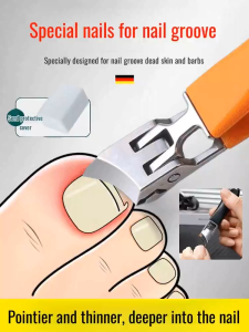 Nail Clippers Large Opening Anti-Splash Design Portable Household Nail Clippers for Adults with Thick Hard Nails Oblique Blade Ingrown Toenail Clipper Groove Clippers Manicure Pedicure Tools for Pets and Personal Care