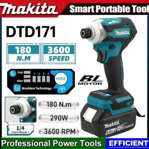 Makita | Makita DTD171 18V Cordless Brushless Impact Driver 180N·m 1/4 Hex 4 Stage Selection with Assist Modes for Fastening Work