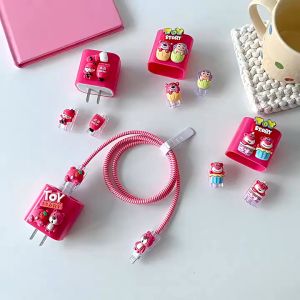 Pelindung Charger iPhone 20W: Set 5 Item Karakter & Paket Cover Pelindung Kabel