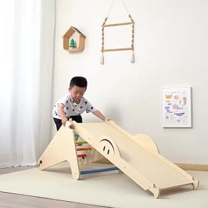 2025 Childrens Wooden Climbing Frame Baby Sensory Training Climbing Frame Infant Indoor Climbing Frame Slide Combination Toy