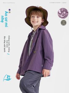 Purrfect diary | Áo Sơ Mi Dài Tay Bền Cho Bé Trai Mỏng Mới 2026