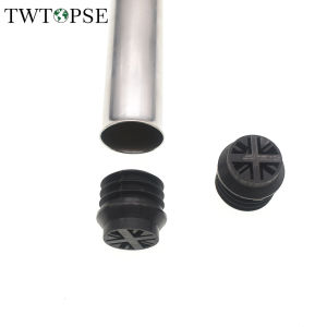 TWTOPSE British Flag Cycling Bike Bicycle Seat Post End Pad Protector For Brompton Folding Bike Bicycle Original Seatpost Durable Rubber Stoper Bike Bicycle Part