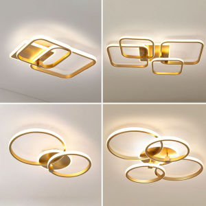 Remote Dimming 90CM Modern LED Circle Ring Ceiling Lights