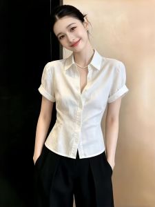 V.C.I | Classic Elegant French Style Linen Cotton Short Sleeve Shirt