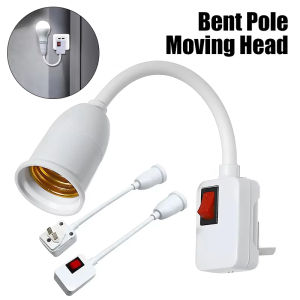 Flexible Tube Lamp Holder E27 Screw Socket Rotatable European Style Plug with Switch Bulb Holder for Wall Mounted Lamps 2026