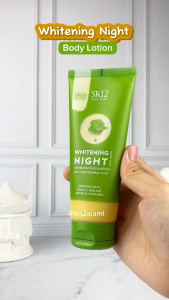 Whitening Night Body Lotion With Sakura Fragrance Series SR12 Lotion Pemutih Badan Tinggi VIT C dan Antioksidan BPOM
