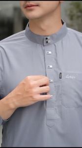 Jubah pria Arab Style Muslim Terbaru 2025 Ramadhan lebaran Laki Laki Lengan Panjang OOTD Hits