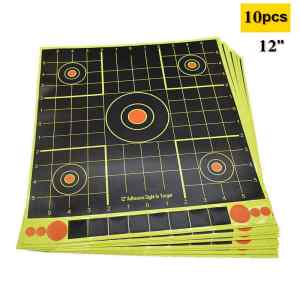 12inch 30CM Splash Target Sticker Paper 10pcs/pack Adhesive Reactivity Shoot Target Aim Paper for Gun / Rifle / Binders Pratice