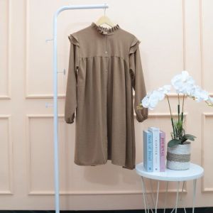 Tunik Wanita Terbaru 2023 Crinkle Cantik Mewah Murah Premium Wanita Korean Style Remaja muslimah