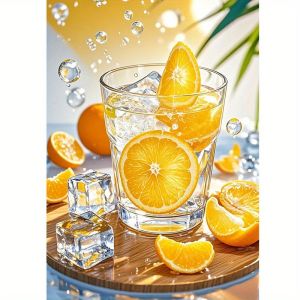 KAYOU | Bộ Dụng Cụ Vẽ Tranh Theo Số Dành Cho Người Lớn Người Mới Bắt Đầu Chủ Đề Đồ Uống Soda Trái Cây Giảm Stress Tranh Vải Trang Trí Tường Nhà Quà Tặng Sinh Nhật