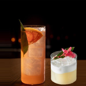 Ultra-Thin Cocktail Glass Bar Milk Classical Collins Cup Crystal Glass European Style 301mL-400mL Non-Handmade Drinkware