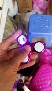 EDC LED Light Luminous Fidget Spinner Toys Changes Hand Top Spinner Golw In The Dark Anitstress Adult Children Stress Relief Toy